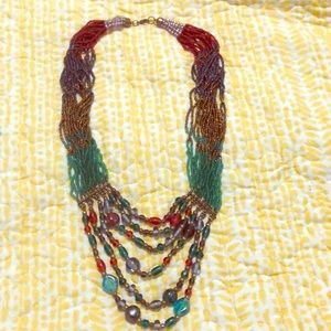 Indian handmade beaded tribal necklace
